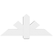 Ekena Millwork Kennewick Architectural Grade PVC Gable Bracket, 48"W x 20"H x 6"D x 6"F, 10/12 Pitch GBP048X20X0606KEN00 - alternate 4